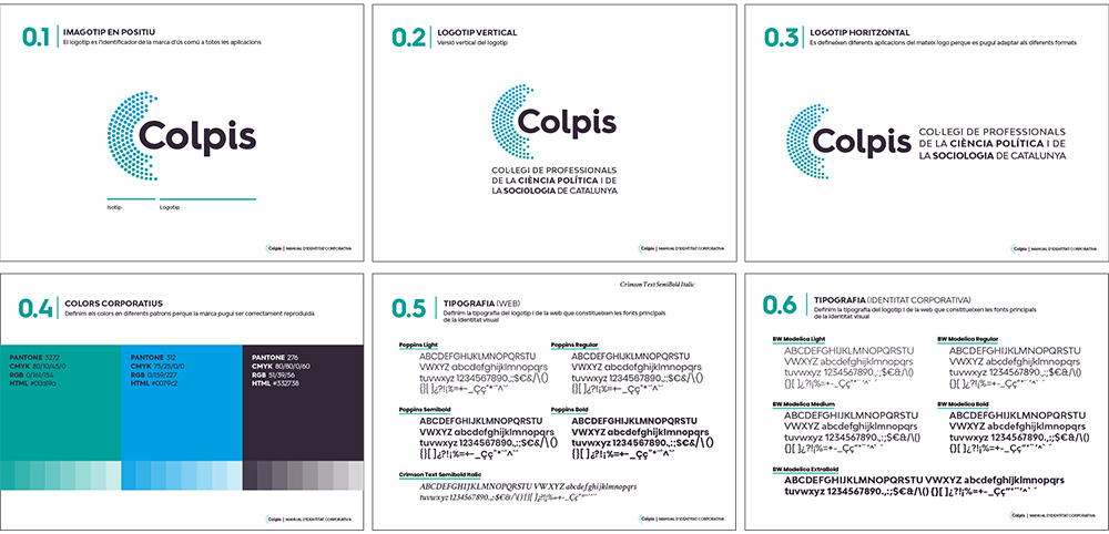 Branding Colpis • Col·legi de Professionals de la Ciència Política i de la Sociologia de Catalunya