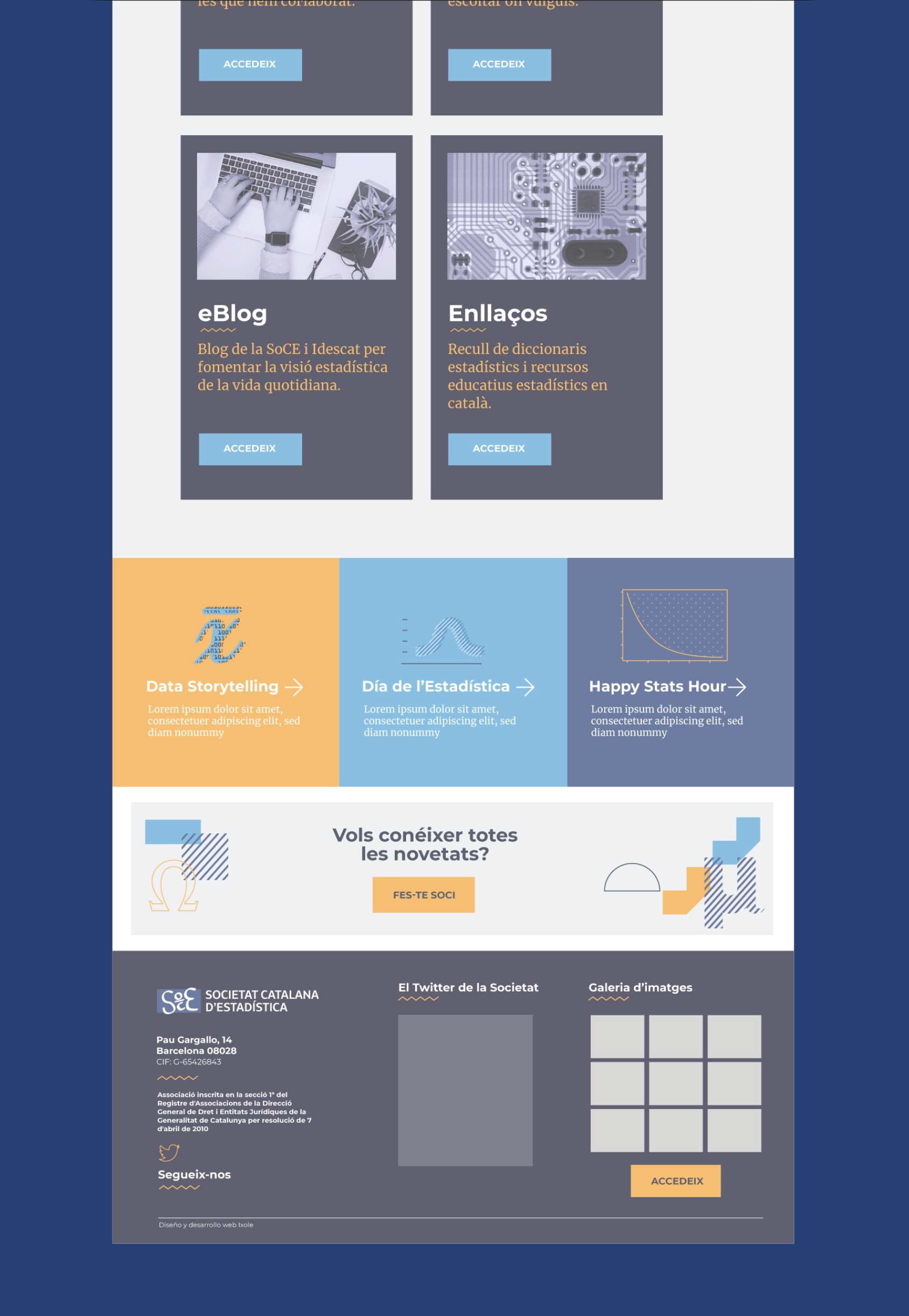 Societat Catalana d'Estadística • Brànding digital i desenvolupament d'il·lustracions de marca